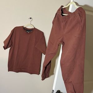 Adidas Pharrell wiliams  sweatpants Sz M + Tee set Sz L